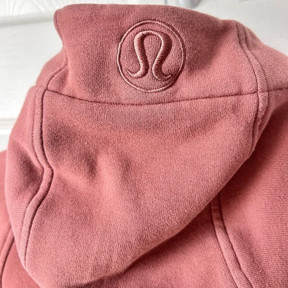 Lululemon Scuba Hoodie *Light Cotton Fleece- Heathered Brier Rose/ Size 8 - Picture 7 of 9